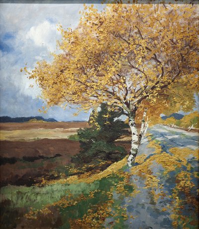 Landstraße im Herbst von Rudolf Hermanns